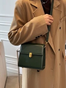 À Prova D'Água, Leve, Casual De Negócios, Mini Bolsa Quadrada Com Detalhes De Ponto, Para Meninas Adolescentes, Mulheres, Estudantes Universitários, Novatos E Trabalhadores De Colarinho Branco, Perfeita Para Escritório, Faculdade, Trabalho, Negócios, Deslocamento Diário, Ao Ar Livre, Viagens, Passeios