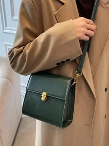 À Prova D'Água, Leve, Casual De Negócios, Mini Bolsa Quadrada Com Detalhes De Ponto, Para Meninas Adolescentes, Mulheres, Estudantes Universitários, Novatos E Trabalhadores De Colarinho Branco, Perfeita Para Escritório, Faculdade, Trabalho, Negócios, Deslocamento Diário, Ao Ar Livre, Viagens, Passeios