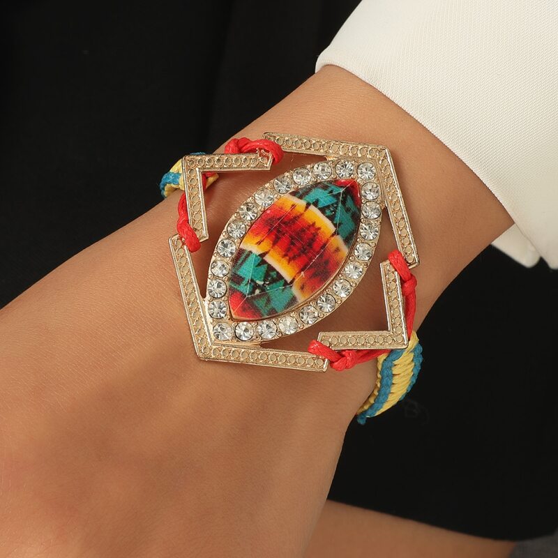 

Graphic Braided Rope Bracelet, Multicolor