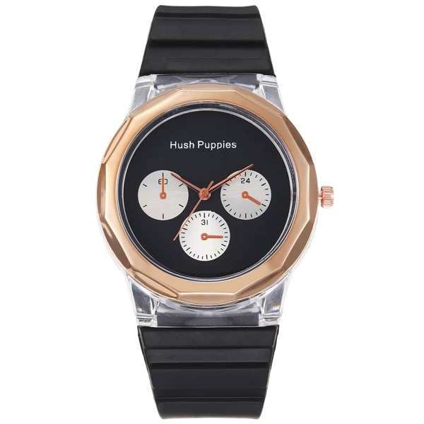 

Triple Dial Round Pointer Quartz Watch