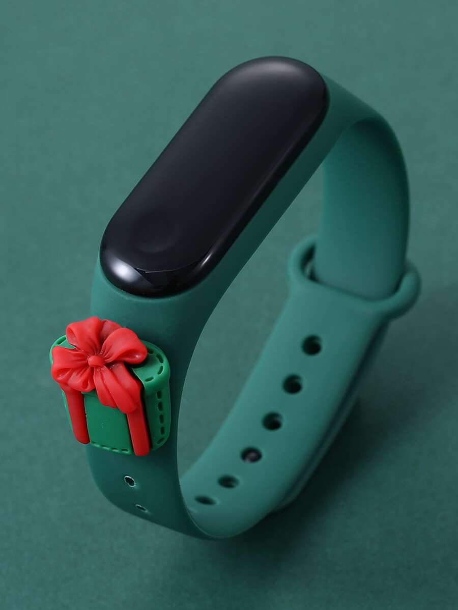 Christmas Gift Box Decor Electronic Watch - Green - View 1