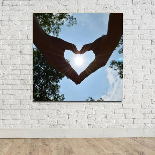 

Hand Print DIY Diamond Unframed Painting, Multicolor