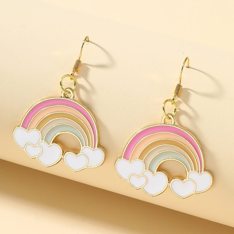 

Rainbow Drop Earrings, Multicolor