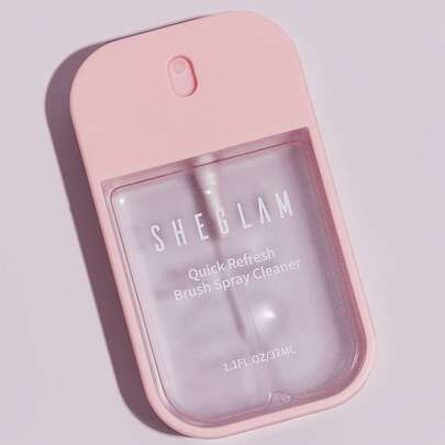 SHEGLAM 快速清新刷子噴霧清潔劑 32 毫升便攜式專業液體化妝品清潔劑適用於化妝刷塗抹器 品牌 美容 化妝 化妝品 適合女性與女孩 完美搭配夏季春季 Y2K 時尚 流行 生日 母親節禮物 假期 派對準備就緒 最佳顏色