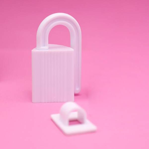 

1pc Anti-pinch Hand Door Lock, White