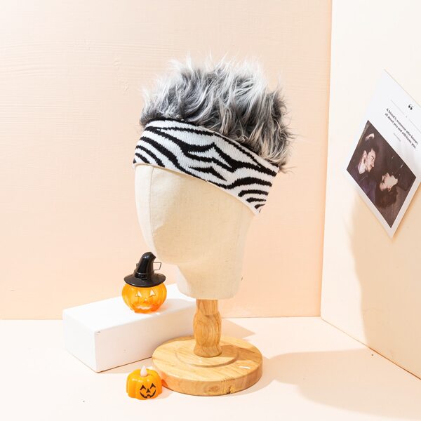 

Men Simple Fluffy Hat, Grey