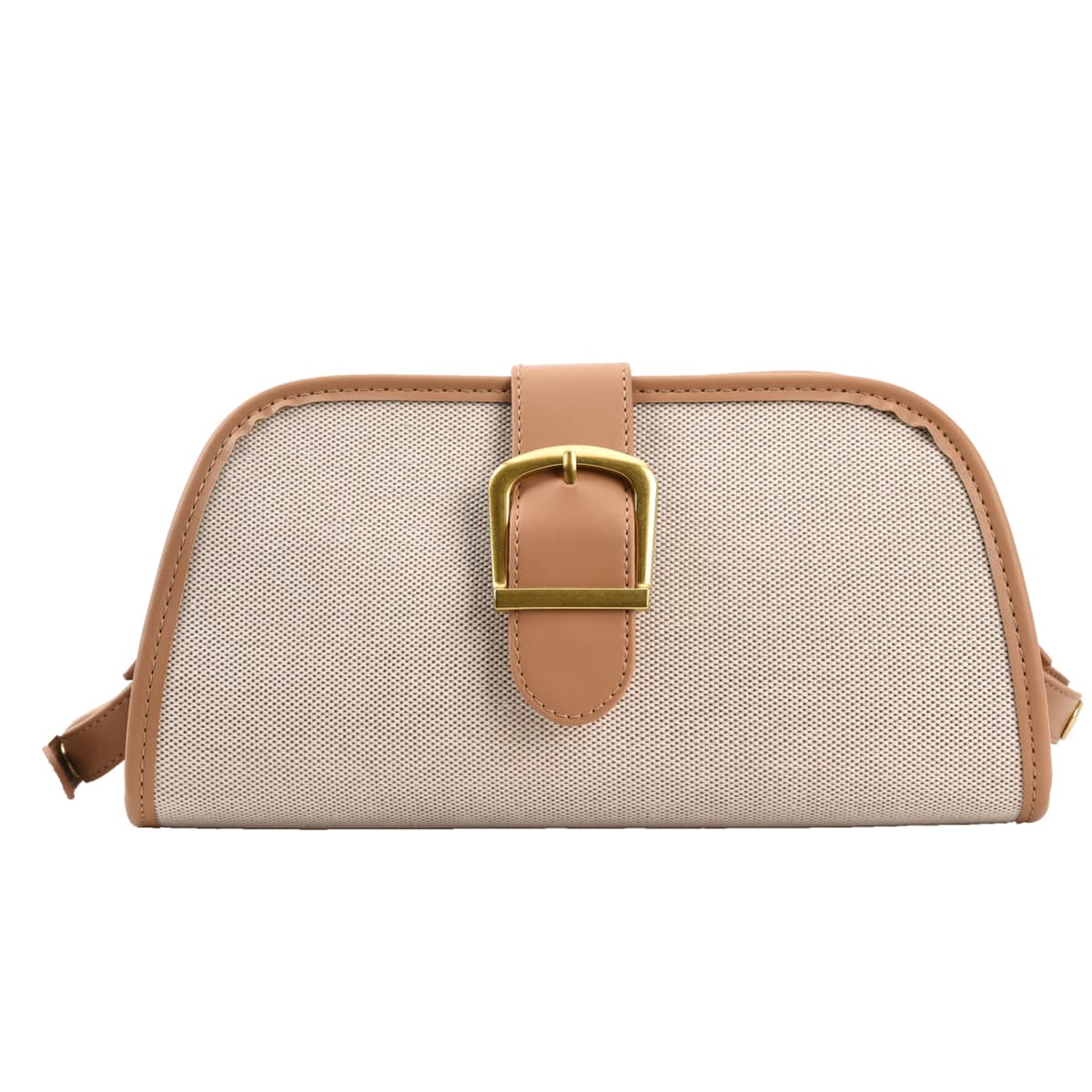 

Metal Buckle Shoulder Bag, Khaki