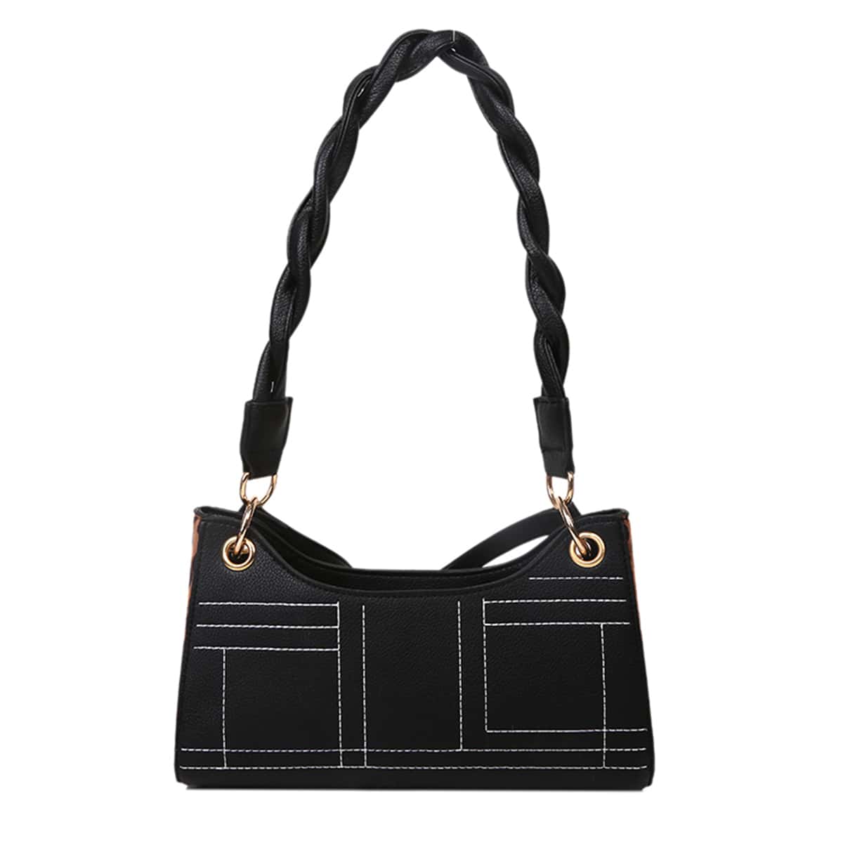

Leopard Shoulder Bag, Black