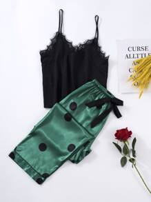 Bộ ngủ Thắt nút Chấm bi Thanh lịch - Nhiều màu - Xem 1