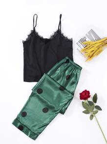 Bộ ngủ Thắt nút Chấm bi Thanh lịch - Nhiều màu - Xem 2