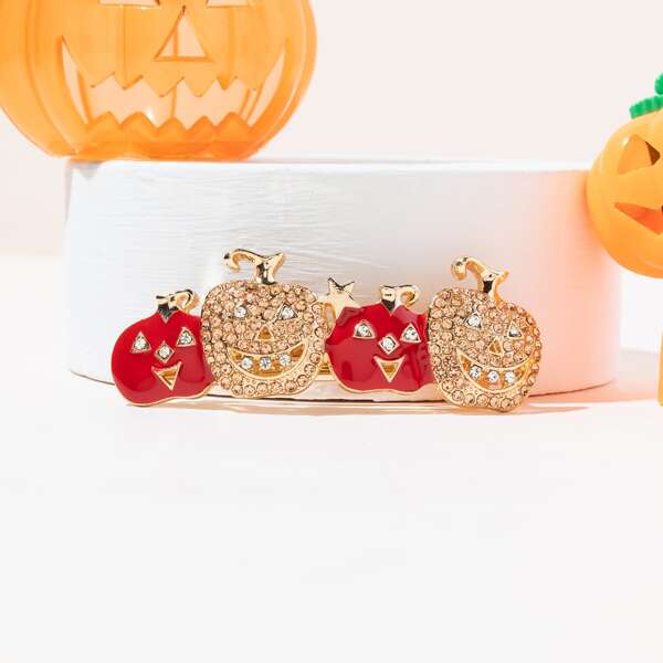

Rhinestone Pumpkin Decor Hair Clip, Multicolor