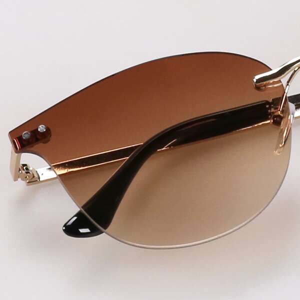 

Tinted Lens Rimless Sunglasses