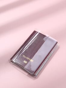 Transparent Passport Case Vacation Accessories For Holiday Season Travel Stuff Travel Organiser Travel Items Travel Wallet Passport Holder Passport Wallet Beach Vacation Bag Summer Christmas Vacation Travel Organiser Passport Holder Passport Case For Holiday For Vacation Travel Essentials - Clear - View 1
