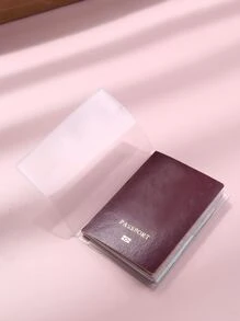 Transparent Passport Case Vacation Accessories For Holiday Season Travel Stuff Travel Organiser Travel Items Travel Wallet Passport Holder Passport Wallet Beach Vacation Bag Summer Christmas Vacation Travel Organiser Passport Holder Passport Case For Holiday For Vacation Travel Essentials - Clear - View 3