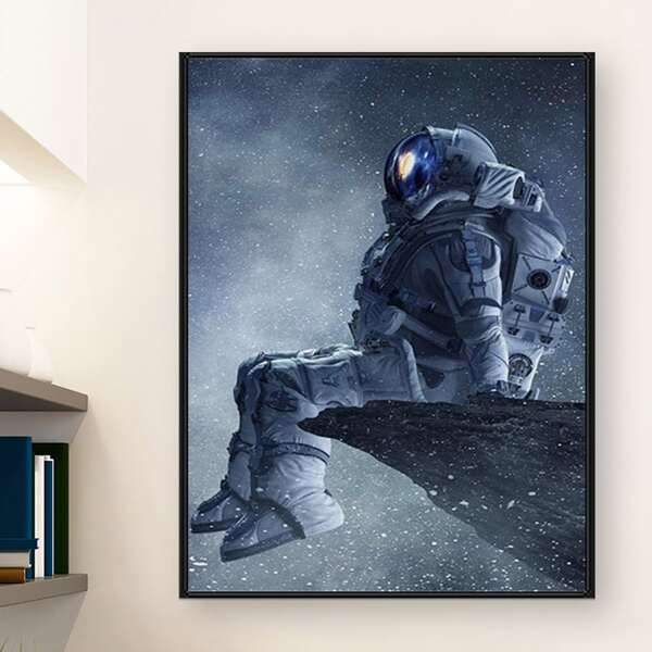 

Astronaut Print DIY Diamond Unframed Painting, Multicolor