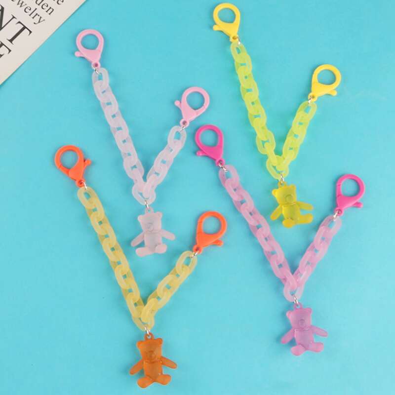 

1pc Random Color Bear Decor Bag Charm, Multicolor