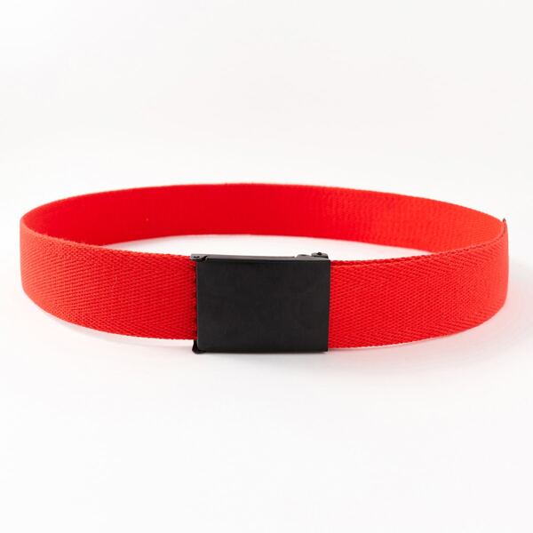 

Men Metal Buckle Belt, Red