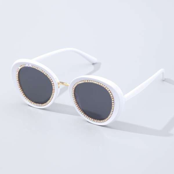 

Rhinestone Decor Sunglasses
