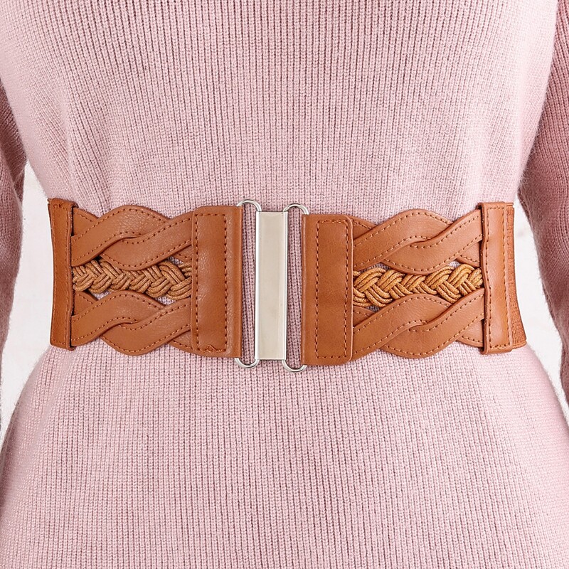 

PU Buckle Belt, Brown