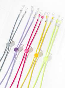 10入組素色口罩鏈條 - 彩色 - 查看 3