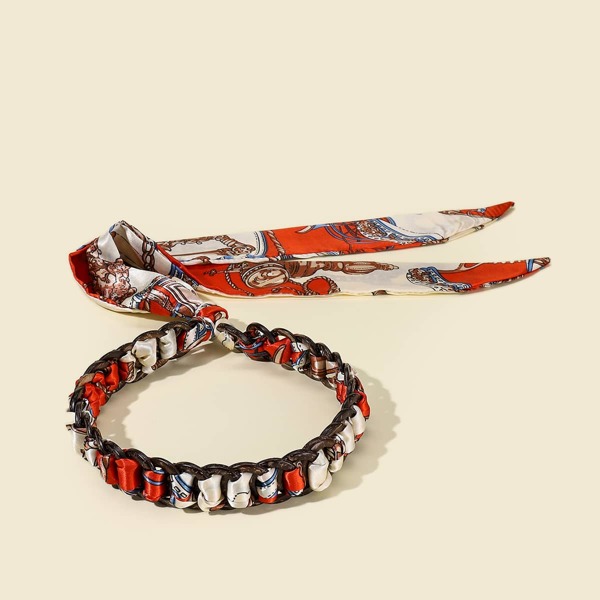 

Chain Print Belt, Multicolor