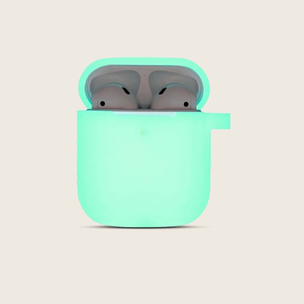 

Силиконовый светящийся чехол для AirPods, Зелёный