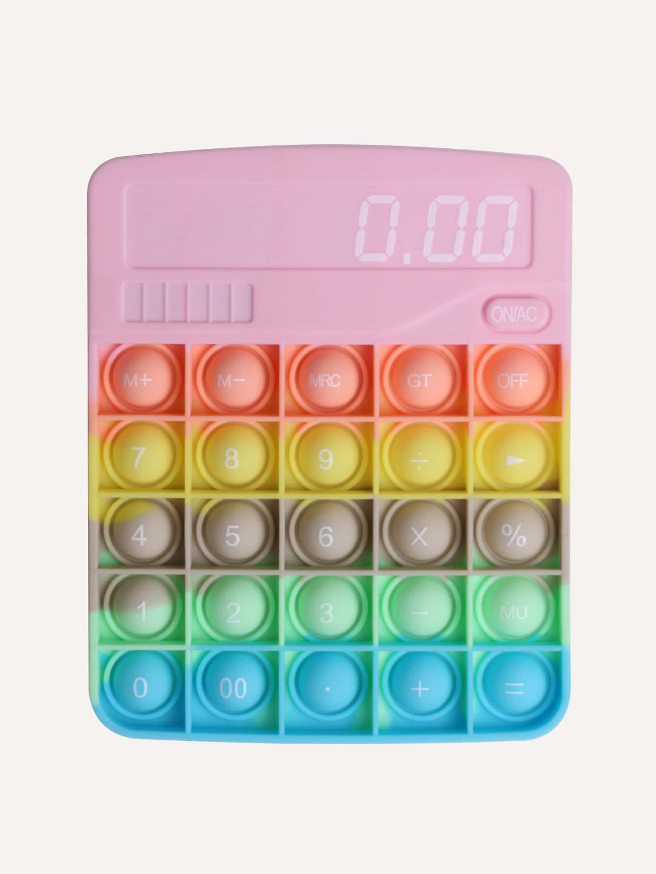 1pc Calculator Design Push Pop Bubble - Multicolor - View 1