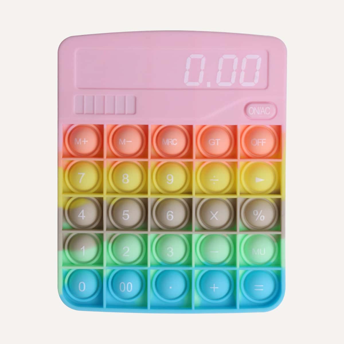 

1pc Calculator Design Push Pop Bubble, Multicolor