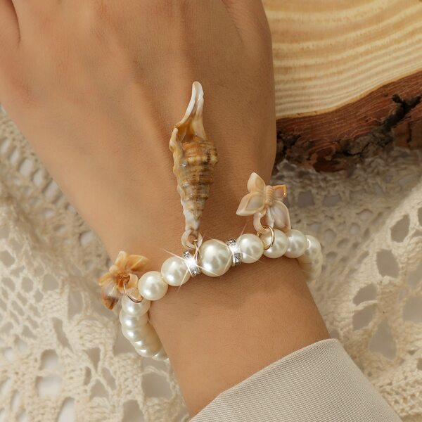 

Faux Pearl Bracelet, Multicolor