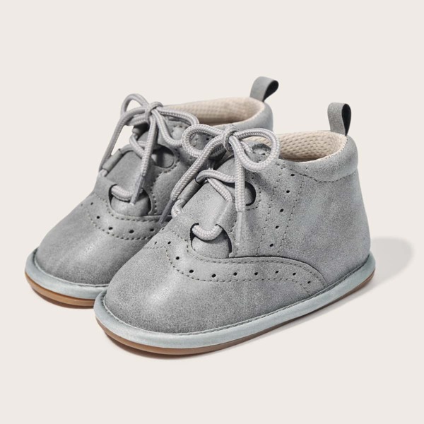 

Baby High Top Lace-up Front Sneakers, Grey