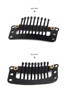 2pcs Long Straight Cosplay Synthetic Hairpiece - Grey - View 4