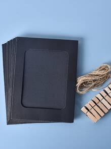 10入組隨機色紙相框和夾和繩索套裝 - 彩色 - 查看 6