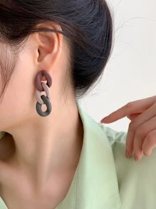 鏈條設計耳墜 - 彩色 - 查看 2