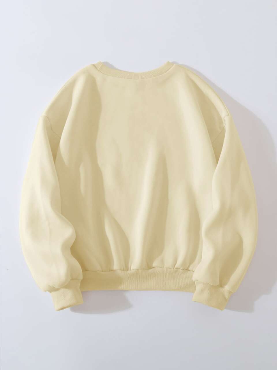 Letter Embroidery Patched Pullover