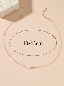 Vòng cổ trang trí ngọc trai giả - Vàng - Xem 2