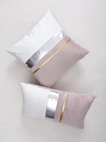 1入組撞色靠墊套不附帶墊芯 - 彩色 - 查看 7