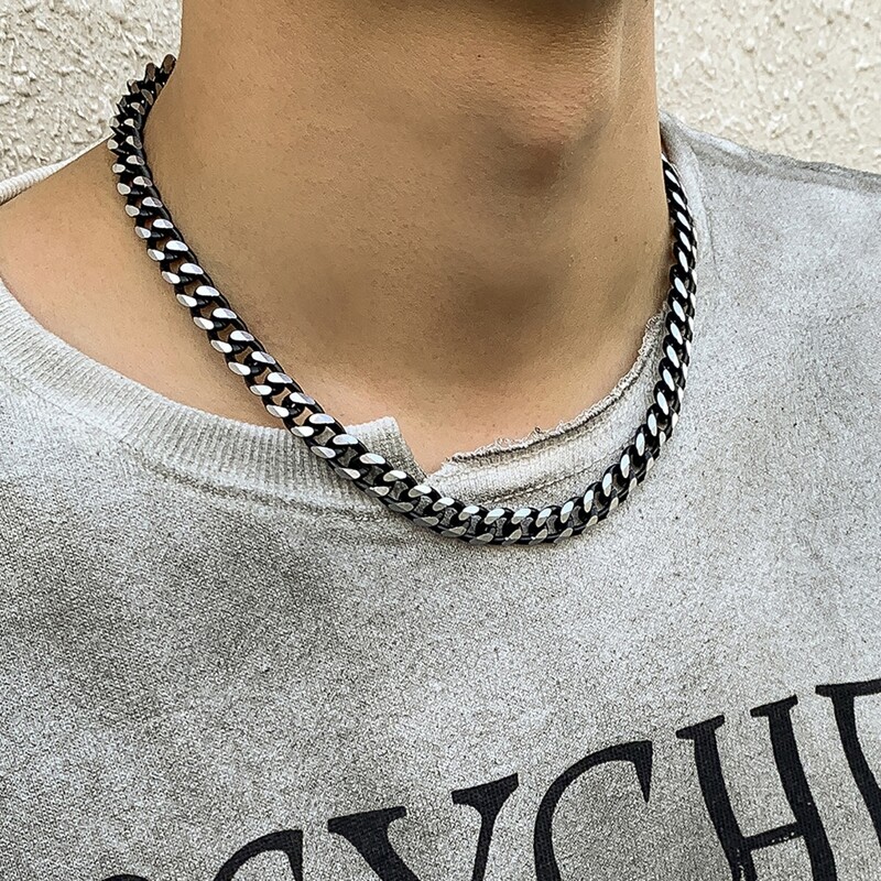 

Guys Minimalist Chain Necklace, Multicolor