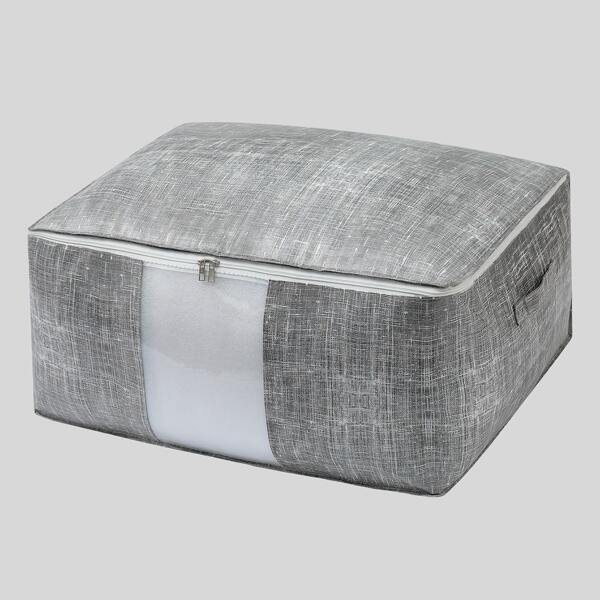 

1pc Quilt Storage Bag, Grey