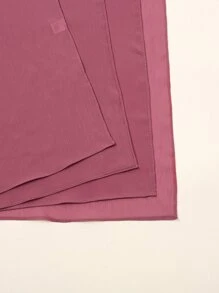 1pc Women Crumpled Casual Scarf For Daily Life - Red Violet - View 2