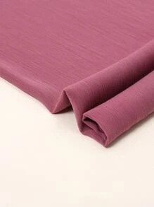 1pc Women Crumpled Casual Scarf For Daily Life - Red Violet - View 4