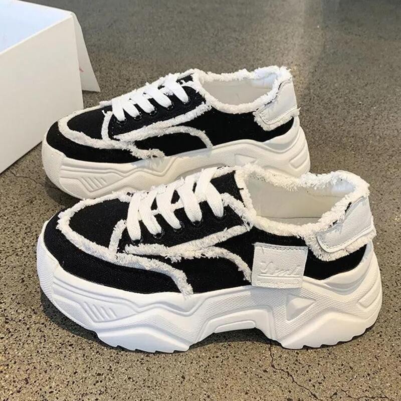 

Lace Up Front Chunky Sneakers, Black