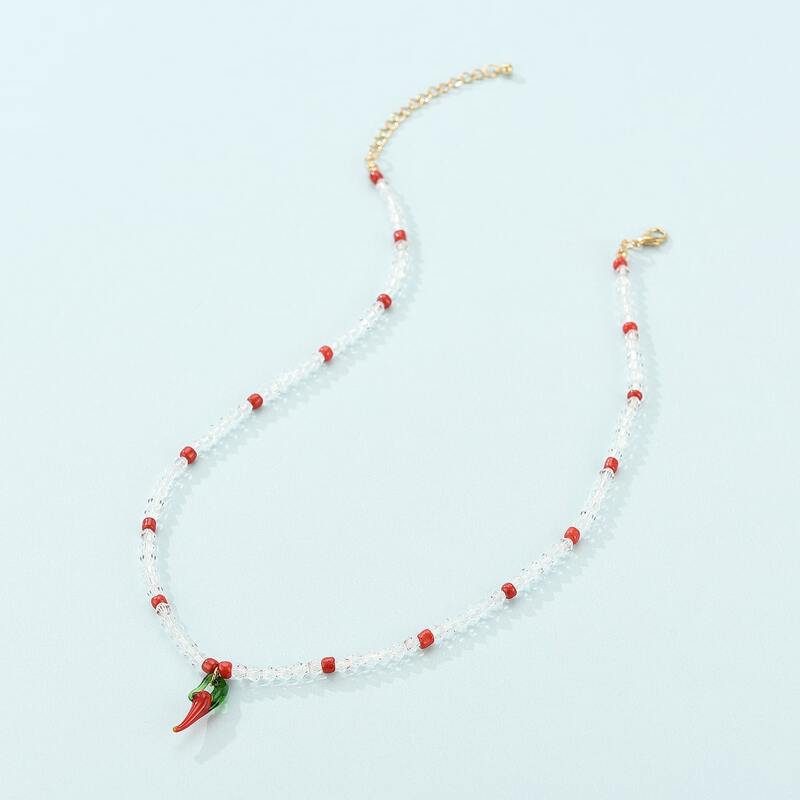 

Chili Decor Beaded Necklace, Multicolor