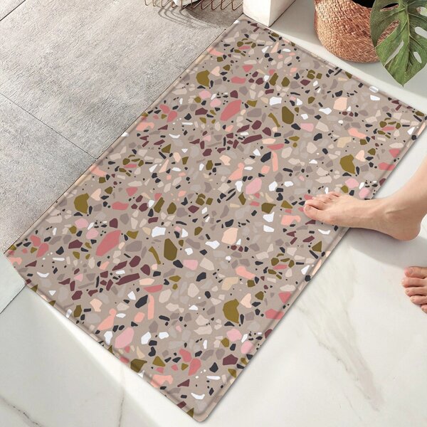 

Terrazzo Print Door Mat, Multicolor