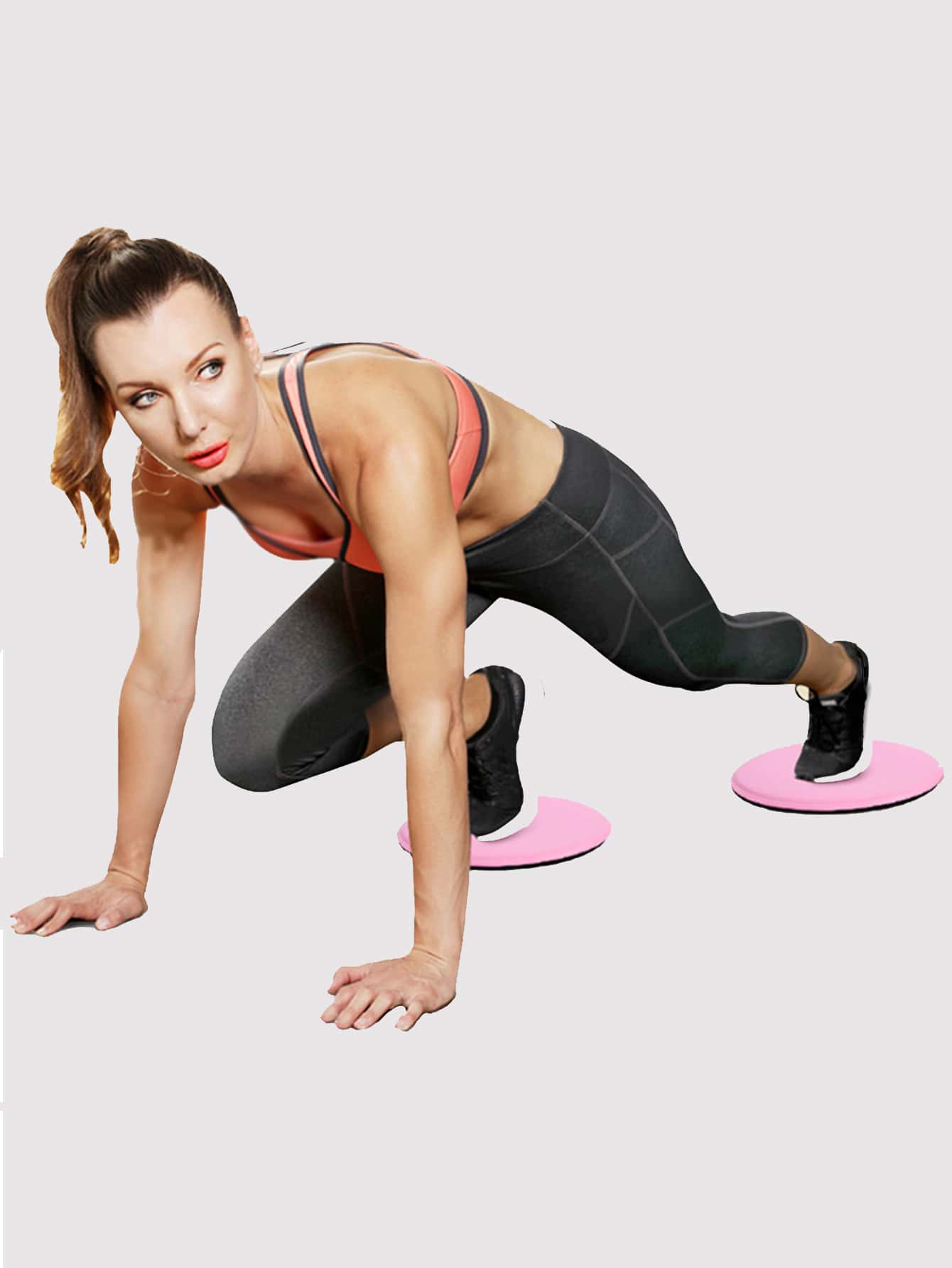 1pair Simple Fitness Gliding Disc - Multicolor - View 1