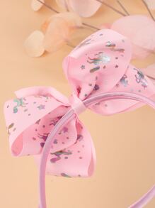 3pcs Girls Bow Knot Hair Hoop - Multicolor - View 2