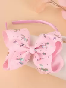 3pcs Girls Bow Knot Hair Hoop - Multicolor - View 3