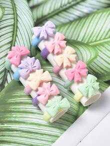 小女童10入組蝴蝶結髮圈