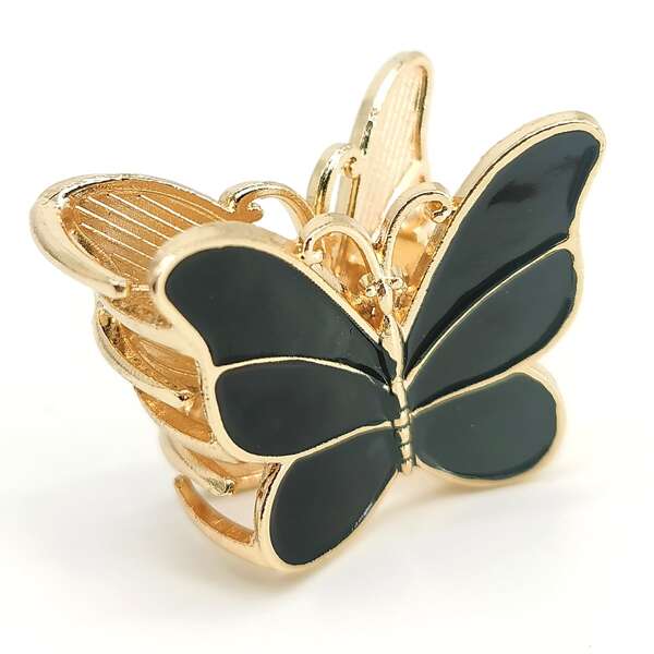 

Butterfly Design Hair Claw, Black