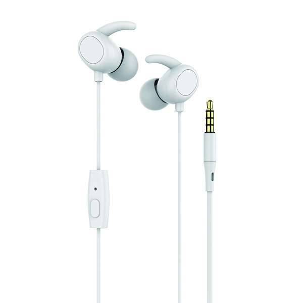 

3.5MM Plug Plain Wired In-ear Headphone, White