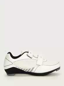 Contrast Binding Hook-And-Loop Fastener Strap Sneakers Tainers